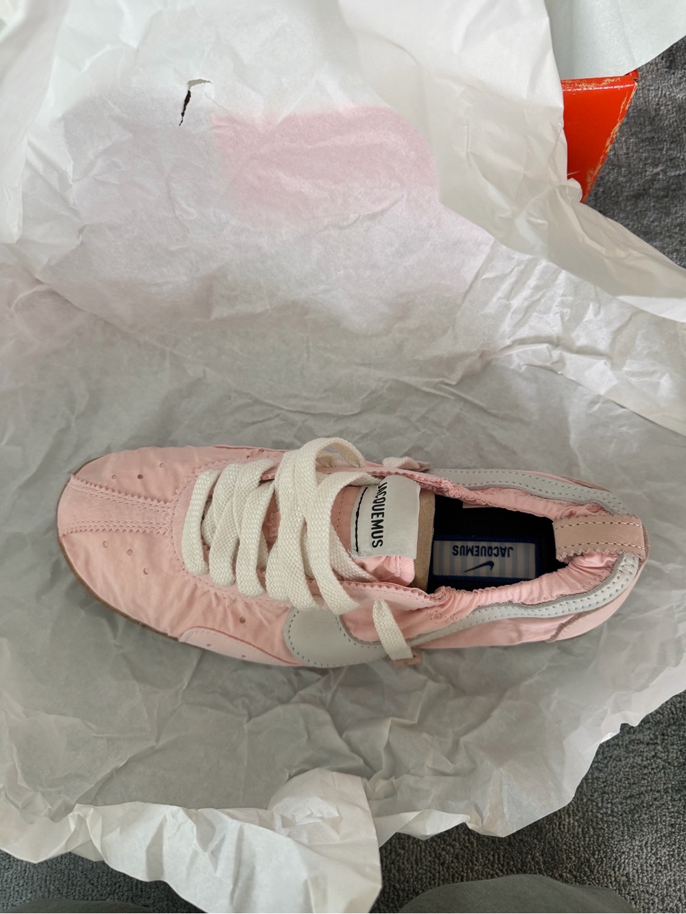 NWT Rare Jacquemus Pink & White Women's Moon Shoe 7.5 - Picture 9 of 13